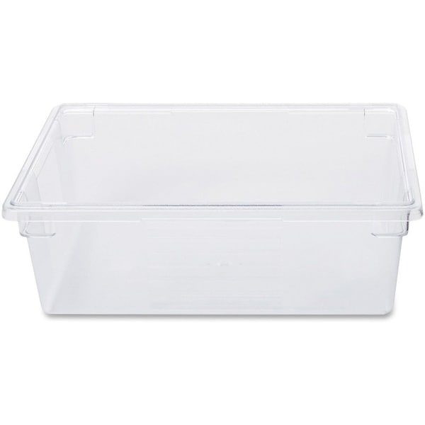 Food Box, Plastic, 12-1/2 Gal Cap, 26"x18"x9", Clear